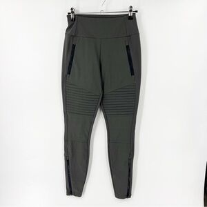 Athleta Gray Leggings with Black Accents